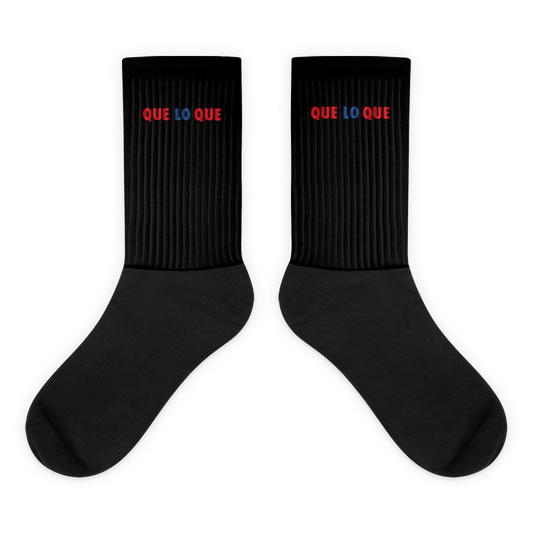 Que Lo Que Socks  - 2020 - DominicanGirlfriend.com - Frases Dominicanas - República Dominicana Lifestyle Graphic T-Shirts Streetwear & Accessories - New York - Bronx - Washington Heights - Miami - Florida - Boca Chica - USA - Dominican Clothing