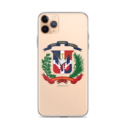 Escudo de la República Dominicana iPhone Case  - 2020 - DominicanGirlfriend.com - Frases Dominicanas - República Dominicana Lifestyle Graphic T-Shirts Streetwear & Accessories - New York - Bronx - Washington Heights - Miami - Florida - Boca Chica - USA - Dominican Clothing