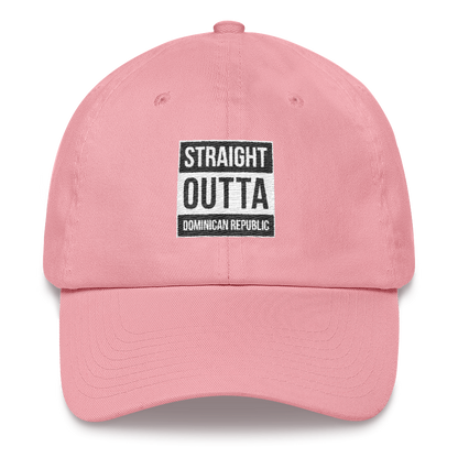 Straight Outta Dominican Republic Dad hat  - 2020 - DominicanGirlfriend.com - Frases Dominicanas - República Dominicana Lifestyle Graphic T-Shirts Streetwear & Accessories - New York - Bronx - Washington Heights - Miami - Florida - Boca Chica - USA - Dominican Clothing