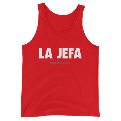 La Jefa Tank Top  - 2020 - DominicanGirlfriend.com - Frases Dominicanas - República Dominicana Lifestyle Graphic T-Shirts Streetwear & Accessories - New York - Bronx - Washington Heights - Miami - Florida - Boca Chica - USA - Dominican Clothing