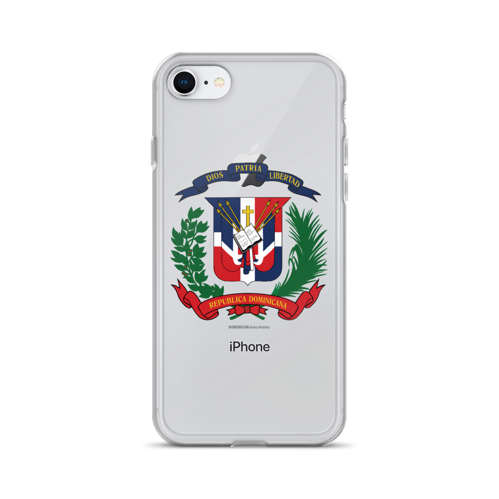 Escudo de la República Dominicana iPhone Case  - 2020 - DominicanGirlfriend.com - Frases Dominicanas - República Dominicana Lifestyle Graphic T-Shirts Streetwear & Accessories - New York - Bronx - Washington Heights - Miami - Florida - Boca Chica - USA - Dominican Clothing