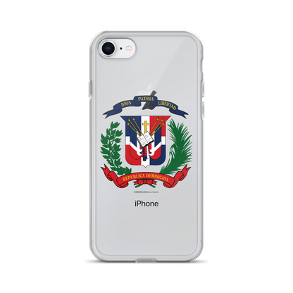 Escudo de la República Dominicana iPhone Case  - 2020 - DominicanGirlfriend.com - Frases Dominicanas - República Dominicana Lifestyle Graphic T-Shirts Streetwear & Accessories - New York - Bronx - Washington Heights - Miami - Florida - Boca Chica - USA - Dominican Clothing