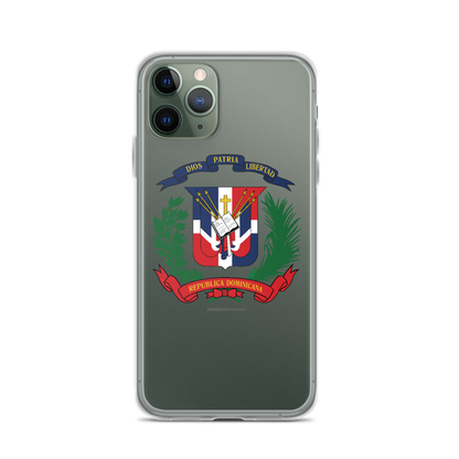 Escudo de la República Dominicana iPhone Case  - 2020 - DominicanGirlfriend.com - Frases Dominicanas - República Dominicana Lifestyle Graphic T-Shirts Streetwear & Accessories - New York - Bronx - Washington Heights - Miami - Florida - Boca Chica - USA - Dominican Clothing