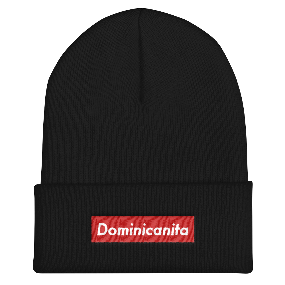 Dominicanita Cuffed Beanie  - 2020 - DominicanGirlfriend.com - Frases Dominicanas - República Dominicana Lifestyle Graphic T-Shirts Streetwear & Accessories - New York - Bronx - Washington Heights - Miami - Florida - Boca Chica - USA - Dominican Clothing