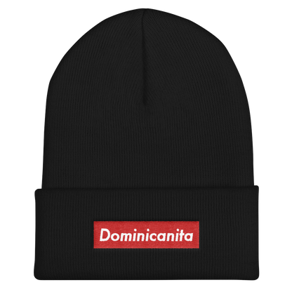 Dominicanita Cuffed Beanie  - 2020 - DominicanGirlfriend.com - Frases Dominicanas - República Dominicana Lifestyle Graphic T-Shirts Streetwear & Accessories - New York - Bronx - Washington Heights - Miami - Florida - Boca Chica - USA - Dominican Clothing