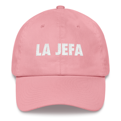 La Jefa Dad Hat  - 2020 - DominicanGirlfriend.com - Frases Dominicanas - República Dominicana Lifestyle Graphic T-Shirts Streetwear & Accessories - New York - Bronx - Washington Heights - Miami - Florida - Boca Chica - USA - Dominican Clothing