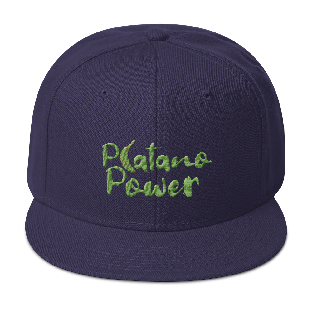 Platano Power Snapback Hat  - 2020 - DominicanGirlfriend.com - Frases Dominicanas - República Dominicana Lifestyle Graphic T-Shirts Streetwear & Accessories - New York - Bronx - Washington Heights - Miami - Florida - Boca Chica - USA - Dominican Clothing