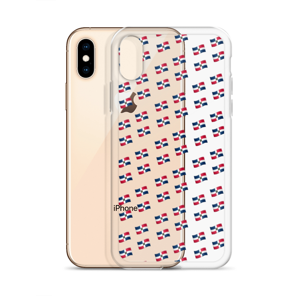 All-Over Emoji República Dominicana Flag iPhone Case  - 2020 - DominicanGirlfriend.com - Frases Dominicanas - República Dominicana Lifestyle Graphic T-Shirts Streetwear & Accessories - New York - Bronx - Washington Heights - Miami - Florida - Boca Chica - USA - Dominican Clothing