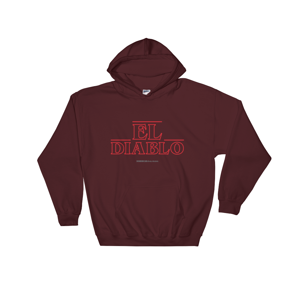 El Diablo Unisex Hoodie  - 2020 - DominicanGirlfriend.com - Frases Dominicanas - República Dominicana Lifestyle Graphic T-Shirts Streetwear & Accessories - New York - Bronx - Washington Heights - Miami - Florida - Boca Chica - USA - Dominican Clothing