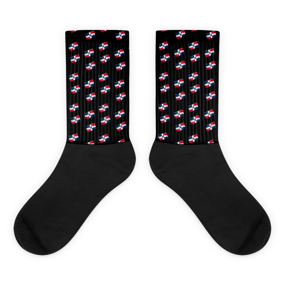 All-Over Emoji República Dominicana Flag Socks  - 2020 - DominicanGirlfriend.com - Frases Dominicanas - República Dominicana Lifestyle Graphic T-Shirts Streetwear & Accessories - New York - Bronx - Washington Heights - Miami - Florida - Boca Chica - USA - Dominican Clothing
