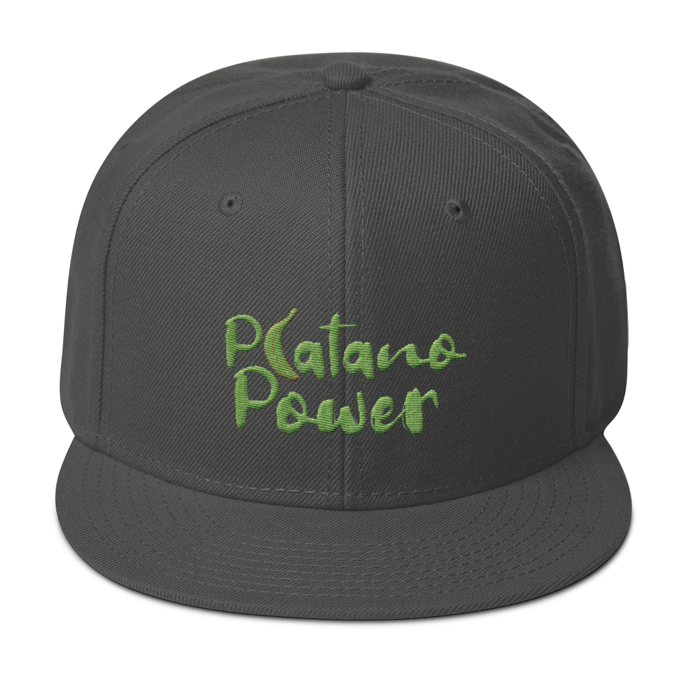 Platano Power Snapback Hat  - 2020 - DominicanGirlfriend.com - Frases Dominicanas - República Dominicana Lifestyle Graphic T-Shirts Streetwear & Accessories - New York - Bronx - Washington Heights - Miami - Florida - Boca Chica - USA - Dominican Clothing