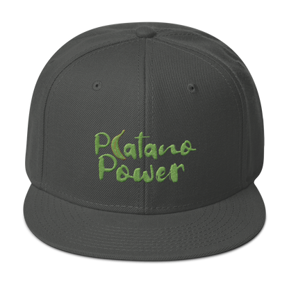 Platano Power Snapback Hat  - 2020 - DominicanGirlfriend.com - Frases Dominicanas - República Dominicana Lifestyle Graphic T-Shirts Streetwear & Accessories - New York - Bronx - Washington Heights - Miami - Florida - Boca Chica - USA - Dominican Clothing