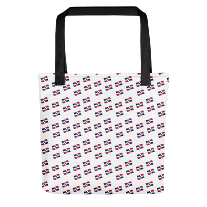 All-Over Emoji República Dominicana Flag Tote bag  - 2020 - DominicanGirlfriend.com - Frases Dominicanas - República Dominicana Lifestyle Graphic T-Shirts Streetwear & Accessories - New York - Bronx - Washington Heights - Miami - Florida - Boca Chica - USA - Dominican Clothing
