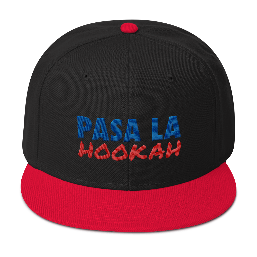 Pasa La Hookah Snapback Hat  - 2020 - DominicanGirlfriend.com - Frases Dominicanas - República Dominicana Lifestyle Graphic T-Shirts Streetwear & Accessories - New York - Bronx - Washington Heights - Miami - Florida - Boca Chica - USA - Dominican Clothing