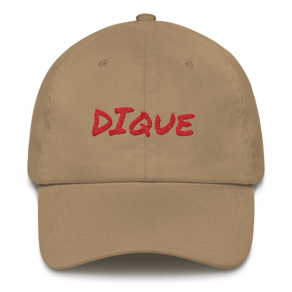 Dique Dad Hat  - 2020 - DominicanGirlfriend.com - Frases Dominicanas - República Dominicana Lifestyle Graphic T-Shirts Streetwear & Accessories - New York - Bronx - Washington Heights - Miami - Florida - Boca Chica - USA - Dominican Clothing