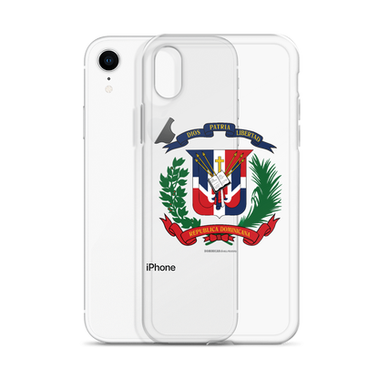 Escudo de la República Dominicana iPhone Case  - 2020 - DominicanGirlfriend.com - Frases Dominicanas - República Dominicana Lifestyle Graphic T-Shirts Streetwear & Accessories - New York - Bronx - Washington Heights - Miami - Florida - Boca Chica - USA - Dominican Clothing