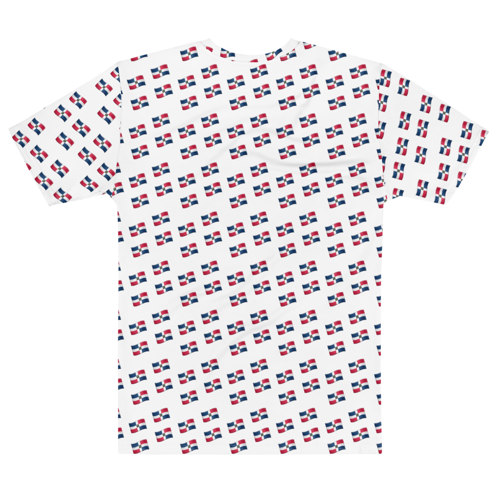 All-Over Emoji República Dominicana Flag Men's T-shirt  - 2020 - DominicanGirlfriend.com - Frases Dominicanas - República Dominicana Lifestyle Graphic T-Shirts Streetwear & Accessories - New York - Bronx - Washington Heights - Miami - Florida - Boca Chica - USA - Dominican Clothing