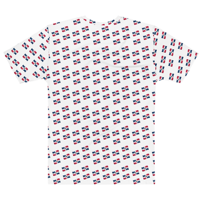 All-Over Emoji República Dominicana Flag Men's T-shirt  - 2020 - DominicanGirlfriend.com - Frases Dominicanas - República Dominicana Lifestyle Graphic T-Shirts Streetwear & Accessories - New York - Bronx - Washington Heights - Miami - Florida - Boca Chica - USA - Dominican Clothing