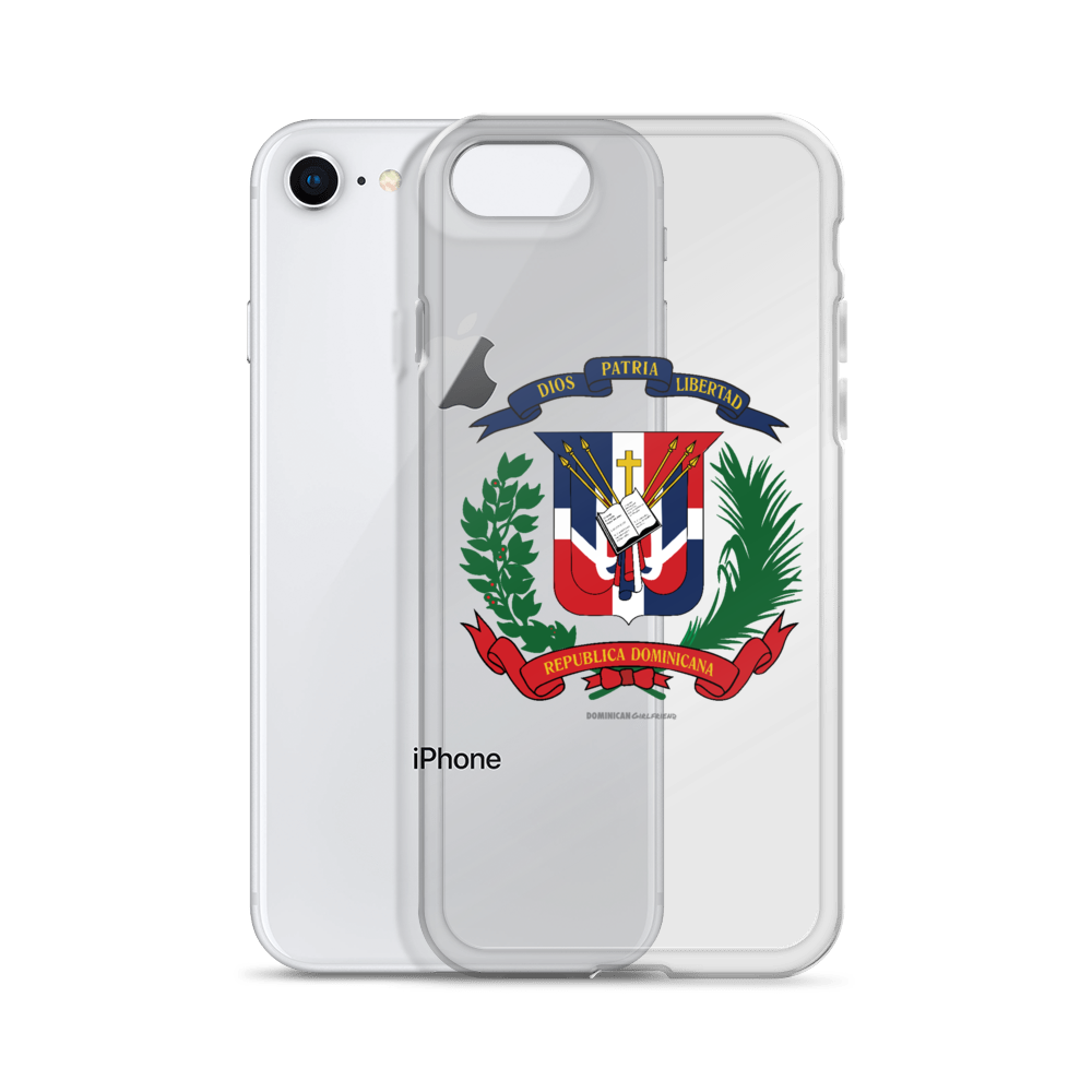 Escudo de la República Dominicana iPhone Case  - 2020 - DominicanGirlfriend.com - Frases Dominicanas - República Dominicana Lifestyle Graphic T-Shirts Streetwear & Accessories - New York - Bronx - Washington Heights - Miami - Florida - Boca Chica - USA - Dominican Clothing