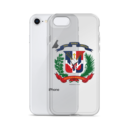 Escudo de la República Dominicana iPhone Case  - 2020 - DominicanGirlfriend.com - Frases Dominicanas - República Dominicana Lifestyle Graphic T-Shirts Streetwear & Accessories - New York - Bronx - Washington Heights - Miami - Florida - Boca Chica - USA - Dominican Clothing