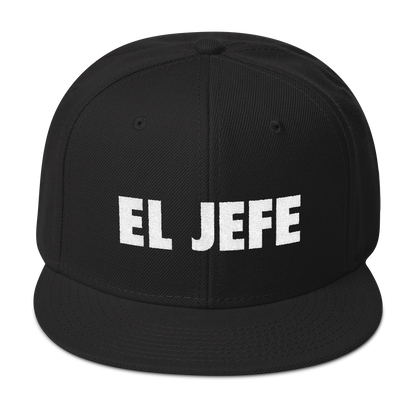 El Jefe Snapback Hat  - 2020 - DominicanGirlfriend.com - Frases Dominicanas - República Dominicana Lifestyle Graphic T-Shirts Streetwear & Accessories - New York - Bronx - Washington Heights - Miami - Florida - Boca Chica - USA - Dominican Clothing