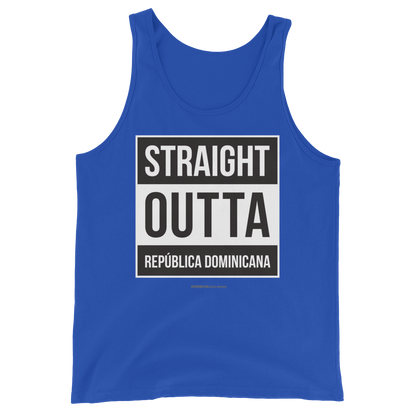 Straight Outta República Dominicana Unisex Tank Top  - 2020 - DominicanGirlfriend.com - Frases Dominicanas - República Dominicana Lifestyle Graphic T-Shirts Streetwear & Accessories - New York - Bronx - Washington Heights - Miami - Florida - Boca Chica - USA - Dominican Clothing