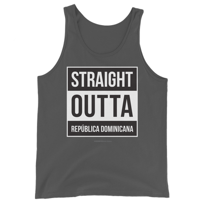 Straight Outta República Dominicana Unisex Tank Top  - 2020 - DominicanGirlfriend.com - Frases Dominicanas - República Dominicana Lifestyle Graphic T-Shirts Streetwear & Accessories - New York - Bronx - Washington Heights - Miami - Florida - Boca Chica - USA - Dominican Clothing