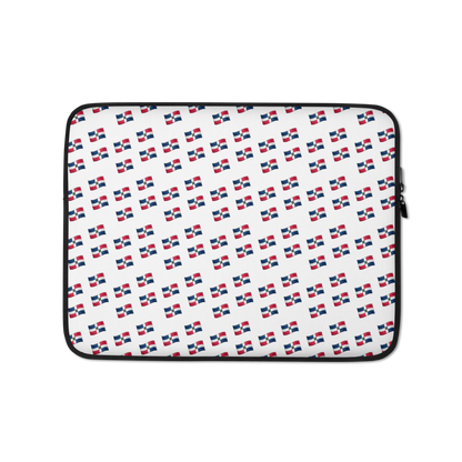 All-Over Emoji República Dominicana Flag Laptop Sleeve  - 2020 - DominicanGirlfriend.com - Frases Dominicanas - República Dominicana Lifestyle Graphic T-Shirts Streetwear & Accessories - New York - Bronx - Washington Heights - Miami - Florida - Boca Chica - USA - Dominican Clothing
