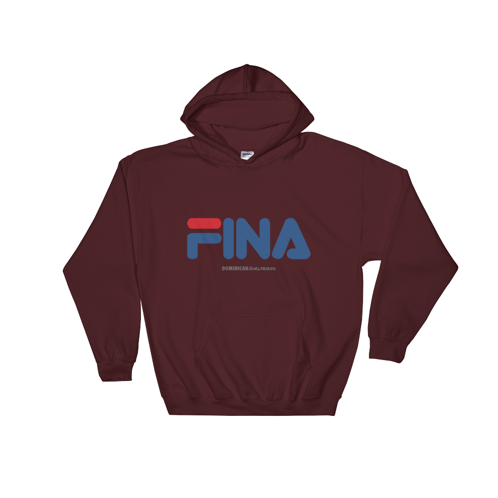 Fina Hoodie  - 2020 - DominicanGirlfriend.com - Frases Dominicanas - República Dominicana Lifestyle Graphic T-Shirts Streetwear & Accessories - New York - Bronx - Washington Heights - Miami - Florida - Boca Chica - USA - Dominican Clothing
