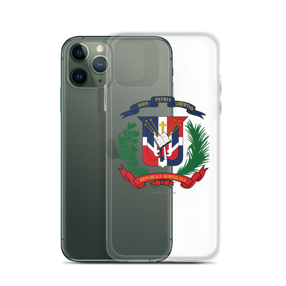 Escudo de la República Dominicana iPhone Case  - 2020 - DominicanGirlfriend.com - Frases Dominicanas - República Dominicana Lifestyle Graphic T-Shirts Streetwear & Accessories - New York - Bronx - Washington Heights - Miami - Florida - Boca Chica - USA - Dominican Clothing
