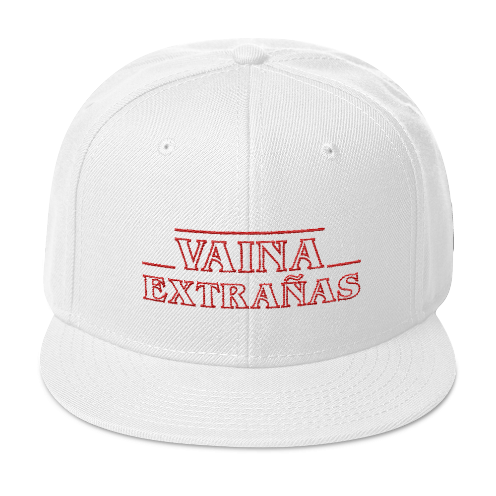 Vaina Extrañas Snapback Hat  - 2020 - DominicanGirlfriend.com - Frases Dominicanas - República Dominicana Lifestyle Graphic T-Shirts Streetwear & Accessories - New York - Bronx - Washington Heights - Miami - Florida - Boca Chica - USA - Dominican Clothing