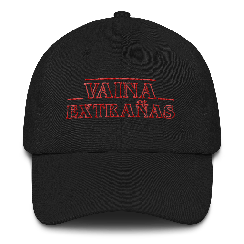 Vaina Extrañas Dad Hat  - 2020 - DominicanGirlfriend.com - Frases Dominicanas - República Dominicana Lifestyle Graphic T-Shirts Streetwear & Accessories - New York - Bronx - Washington Heights - Miami - Florida - Boca Chica - USA - Dominican Clothing