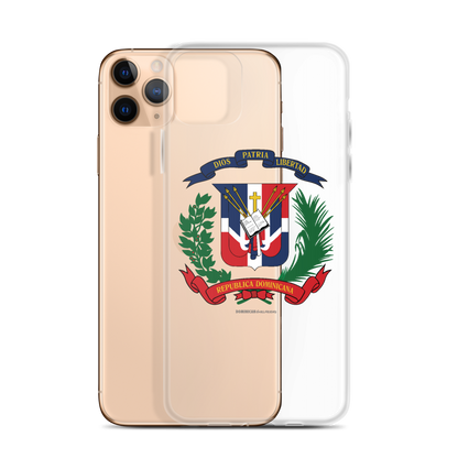 Escudo de la República Dominicana iPhone Case  - 2020 - DominicanGirlfriend.com - Frases Dominicanas - República Dominicana Lifestyle Graphic T-Shirts Streetwear & Accessories - New York - Bronx - Washington Heights - Miami - Florida - Boca Chica - USA - Dominican Clothing