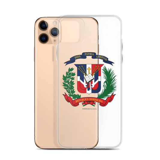 Escudo de la República Dominicana iPhone Case  - 2020 - DominicanGirlfriend.com - Frases Dominicanas - República Dominicana Lifestyle Graphic T-Shirts Streetwear & Accessories - New York - Bronx - Washington Heights - Miami - Florida - Boca Chica - USA - Dominican Clothing