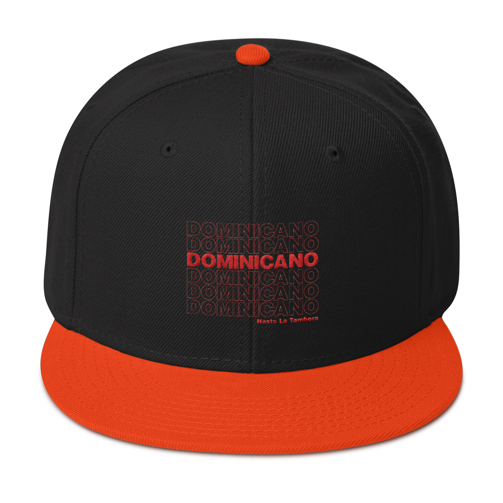 Dominicano Hasta La Tambora Snapback  - 2020 - DominicanGirlfriend.com - Frases Dominicanas - República Dominicana Lifestyle Graphic T-Shirts Streetwear & Accessories - New York - Bronx - Washington Heights - Miami - Florida - Boca Chica - USA - Dominican Clothing