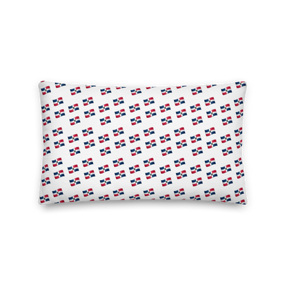 All-Over Emoji República Dominicana Flag Premium Pillow  - 2020 - DominicanGirlfriend.com - Frases Dominicanas - República Dominicana Lifestyle Graphic T-Shirts Streetwear & Accessories - New York - Bronx - Washington Heights - Miami - Florida - Boca Chica - USA - Dominican Clothing