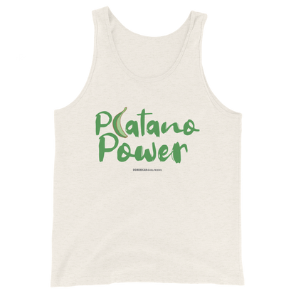 Platano Power Tank Top  - 2020 - DominicanGirlfriend.com - Frases Dominicanas - República Dominicana Lifestyle Graphic T-Shirts Streetwear & Accessories - New York - Bronx - Washington Heights - Miami - Florida - Boca Chica - USA - Dominican Clothing