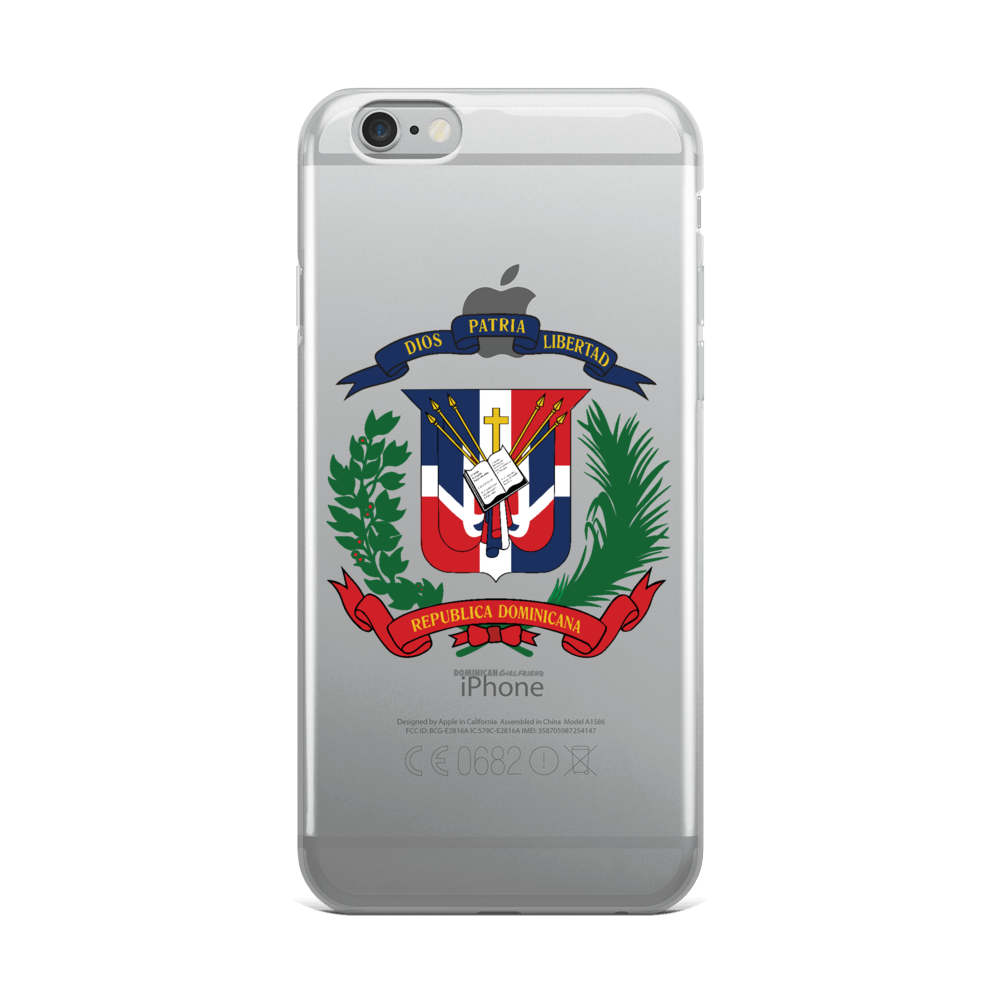Escudo de la República Dominicana iPhone Case  - 2020 - DominicanGirlfriend.com - Frases Dominicanas - República Dominicana Lifestyle Graphic T-Shirts Streetwear & Accessories - New York - Bronx - Washington Heights - Miami - Florida - Boca Chica - USA - Dominican Clothing