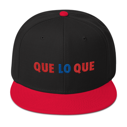 Que Lo Que Snapback Hat  - 2020 - DominicanGirlfriend.com - Frases Dominicanas - República Dominicana Lifestyle Graphic T-Shirts Streetwear & Accessories - New York - Bronx - Washington Heights - Miami - Florida - Boca Chica - USA - Dominican Clothing