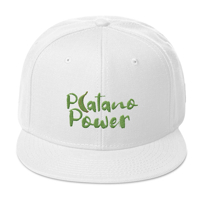 Platano Power Snapback Hat  - 2020 - DominicanGirlfriend.com - Frases Dominicanas - República Dominicana Lifestyle Graphic T-Shirts Streetwear & Accessories - New York - Bronx - Washington Heights - Miami - Florida - Boca Chica - USA - Dominican Clothing