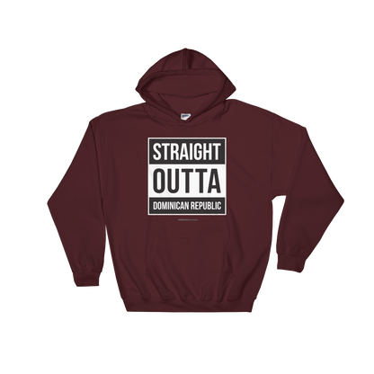 Straight Outta Dominican Republic Unisex Hoodie  - 2020 - DominicanGirlfriend.com - Frases Dominicanas - República Dominicana Lifestyle Graphic T-Shirts Streetwear & Accessories - New York - Bronx - Washington Heights - Miami - Florida - Boca Chica - USA - Dominican Clothing