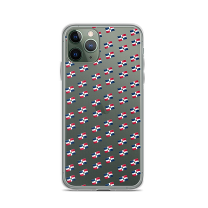 All-Over Emoji República Dominicana Flag iPhone Case  - 2020 - DominicanGirlfriend.com - Frases Dominicanas - República Dominicana Lifestyle Graphic T-Shirts Streetwear & Accessories - New York - Bronx - Washington Heights - Miami - Florida - Boca Chica - USA - Dominican Clothing