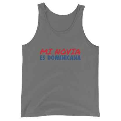 Mi Novia Es Dominicana Tank Top  - 2020 - DominicanGirlfriend.com - Frases Dominicanas - República Dominicana Lifestyle Graphic T-Shirts Streetwear & Accessories - New York - Bronx - Washington Heights - Miami - Florida - Boca Chica - USA - Dominican Clothing
