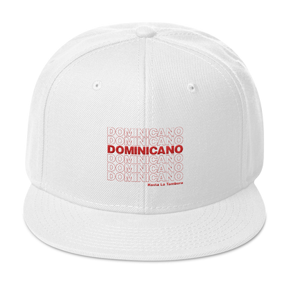Dominicano Hasta La Tambora Snapback  - 2020 - DominicanGirlfriend.com - Frases Dominicanas - República Dominicana Lifestyle Graphic T-Shirts Streetwear & Accessories - New York - Bronx - Washington Heights - Miami - Florida - Boca Chica - USA - Dominican Clothing