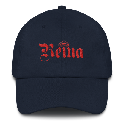 Reina Dad Hat  - 2020 - DominicanGirlfriend.com - Frases Dominicanas - República Dominicana Lifestyle Graphic T-Shirts Streetwear & Accessories - New York - Bronx - Washington Heights - Miami - Florida - Boca Chica - USA - Dominican Clothing