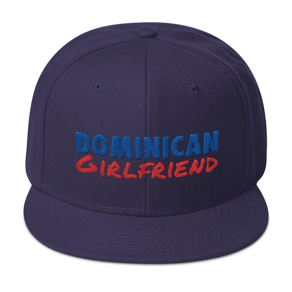 Dominican Girlfriend Snapback Hat  - 2020 - DominicanGirlfriend.com - Frases Dominicanas - República Dominicana Lifestyle Graphic T-Shirts Streetwear & Accessories - New York - Bronx - Washington Heights - Miami - Florida - Boca Chica - USA - Dominican Clothing