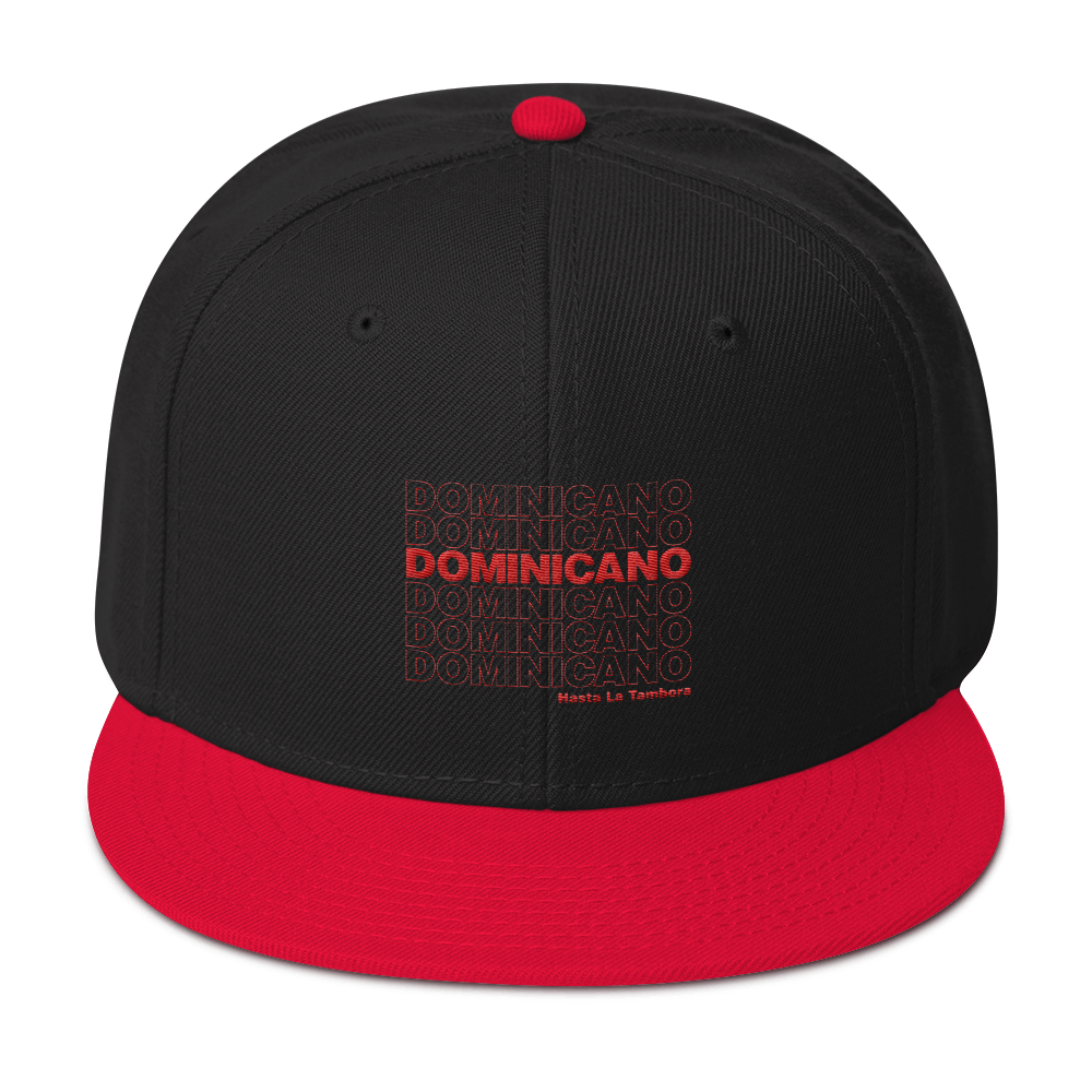 Dominicano Hasta La Tambora Snapback  - 2020 - DominicanGirlfriend.com - Frases Dominicanas - República Dominicana Lifestyle Graphic T-Shirts Streetwear & Accessories - New York - Bronx - Washington Heights - Miami - Florida - Boca Chica - USA - Dominican Clothing