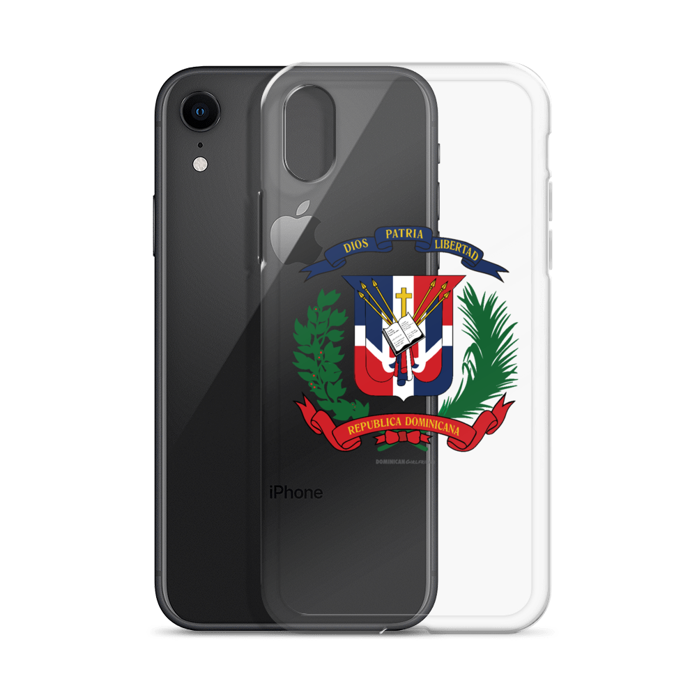 Escudo de la República Dominicana iPhone Case  - 2020 - DominicanGirlfriend.com - Frases Dominicanas - República Dominicana Lifestyle Graphic T-Shirts Streetwear & Accessories - New York - Bronx - Washington Heights - Miami - Florida - Boca Chica - USA - Dominican Clothing