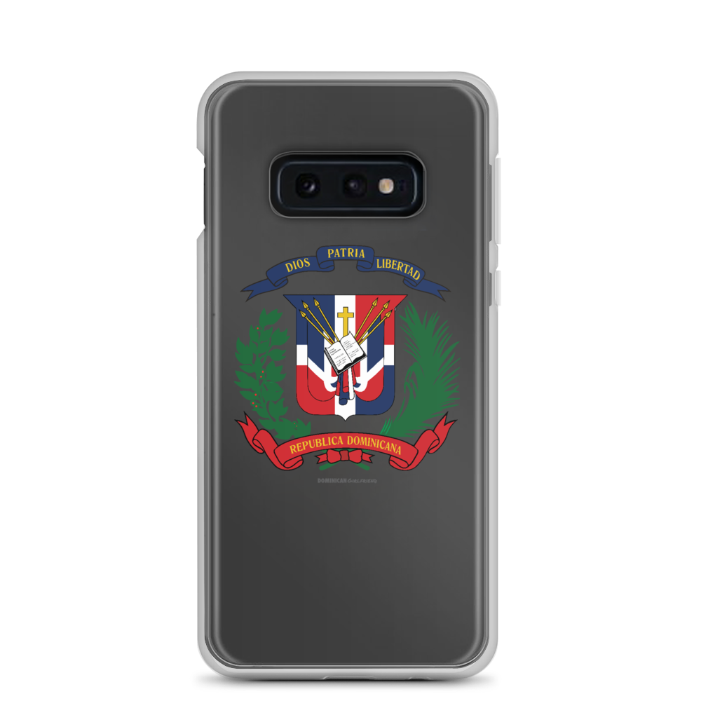 Escudo de la República Dominicana Samsung Case  - 2020 - DominicanGirlfriend.com - Frases Dominicanas - República Dominicana Lifestyle Graphic T-Shirts Streetwear & Accessories - New York - Bronx - Washington Heights - Miami - Florida - Boca Chica - USA - Dominican Clothing