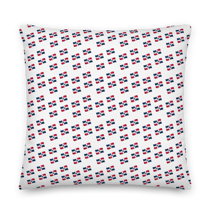All-Over Emoji República Dominicana Flag Premium Pillow  - 2020 - DominicanGirlfriend.com - Frases Dominicanas - República Dominicana Lifestyle Graphic T-Shirts Streetwear & Accessories - New York - Bronx - Washington Heights - Miami - Florida - Boca Chica - USA - Dominican Clothing